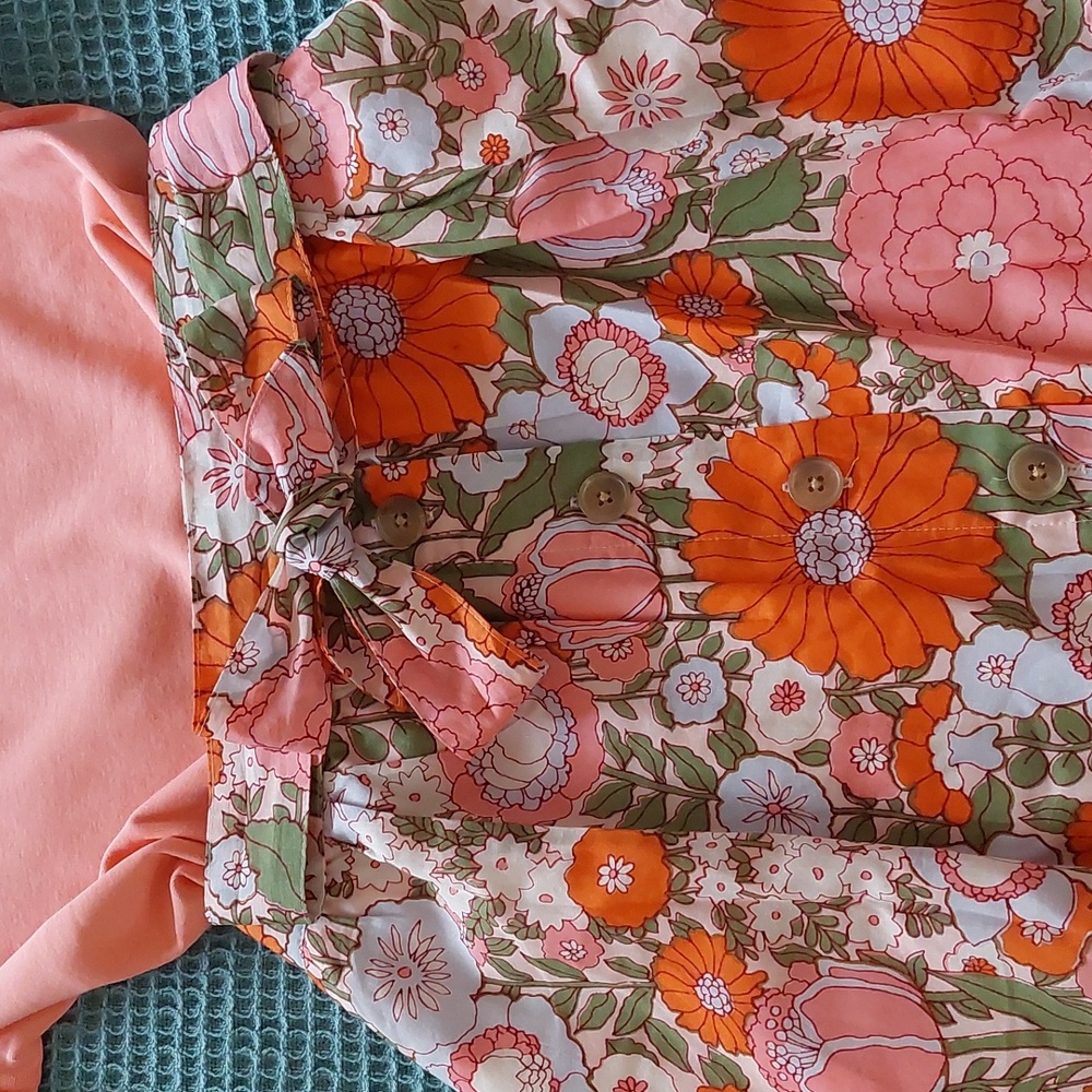 Button Frint Voille Skirt MP Talbots
